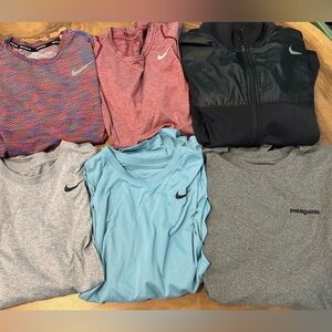 5 shirts 1 jacket - Nike and Patagonia